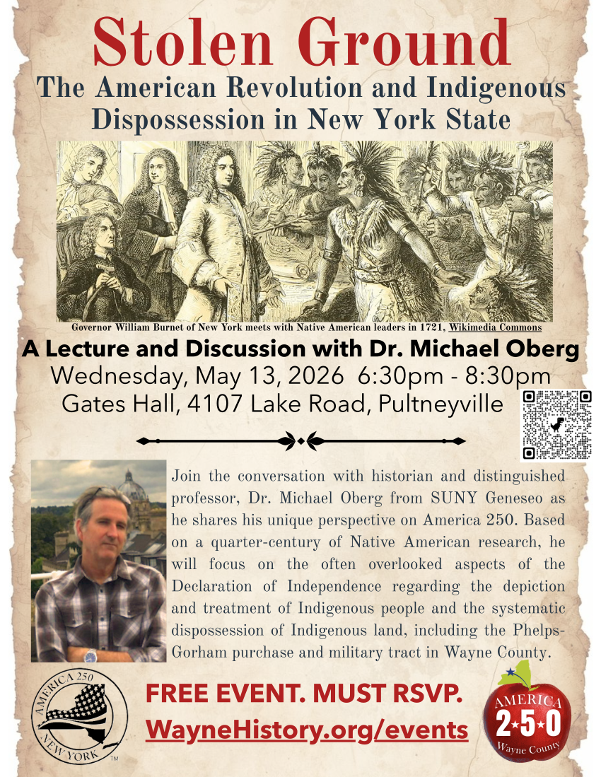 Stolen ground history event flyer